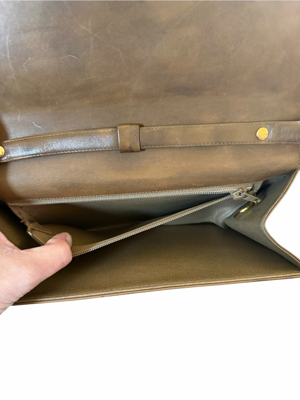 Rare Vintage 1970’s Dior Leather Shoulder Bag - Picture 8 of 15